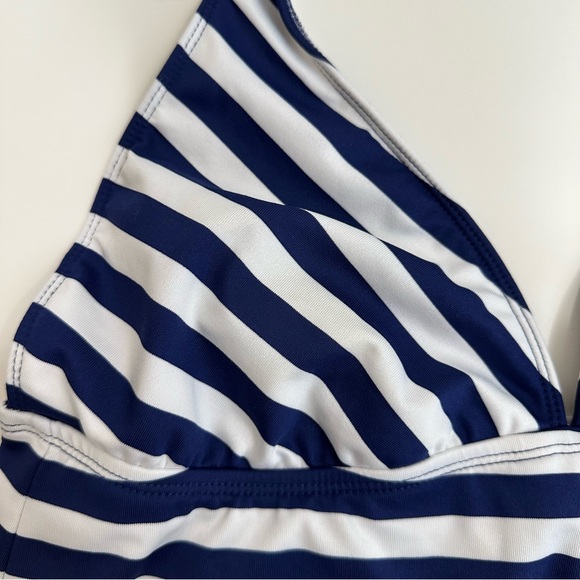 Mossimo Womens Navy & White Triangle Tankini Swimsuit Top Size XL - Picture 3 of 9